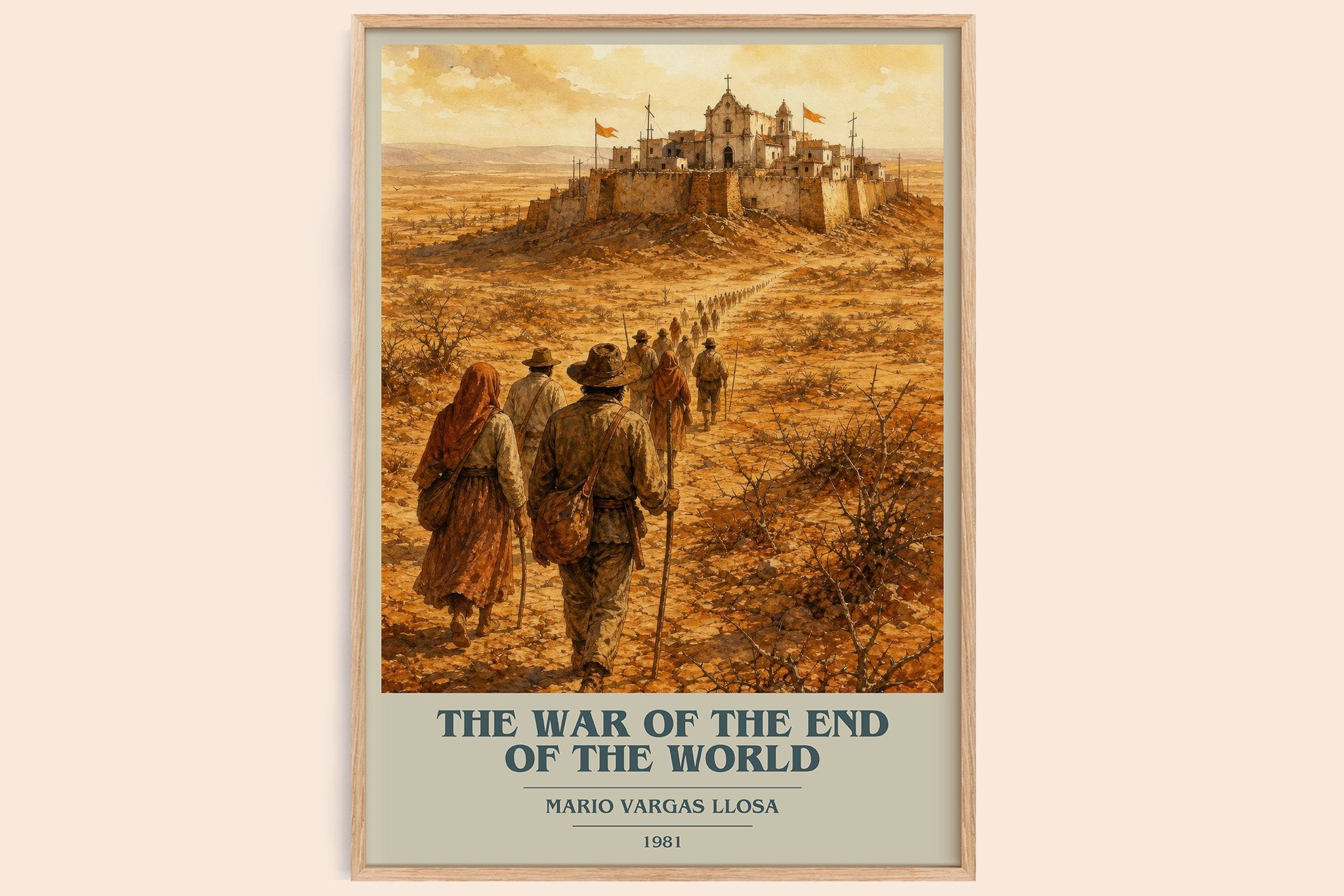 War of the End of the World Book Cover Poster by Mario Vargas Llosa