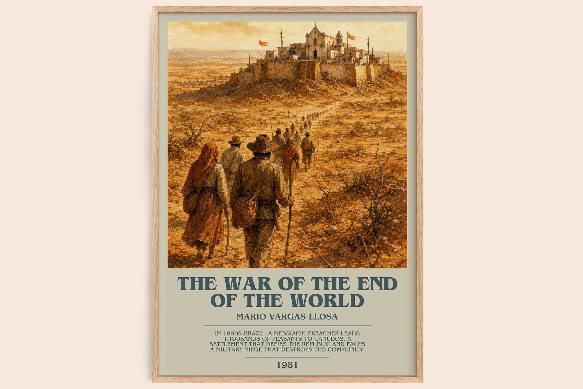 The War of the End of the World Bookish Wall Art by Mario Vargas Llosa