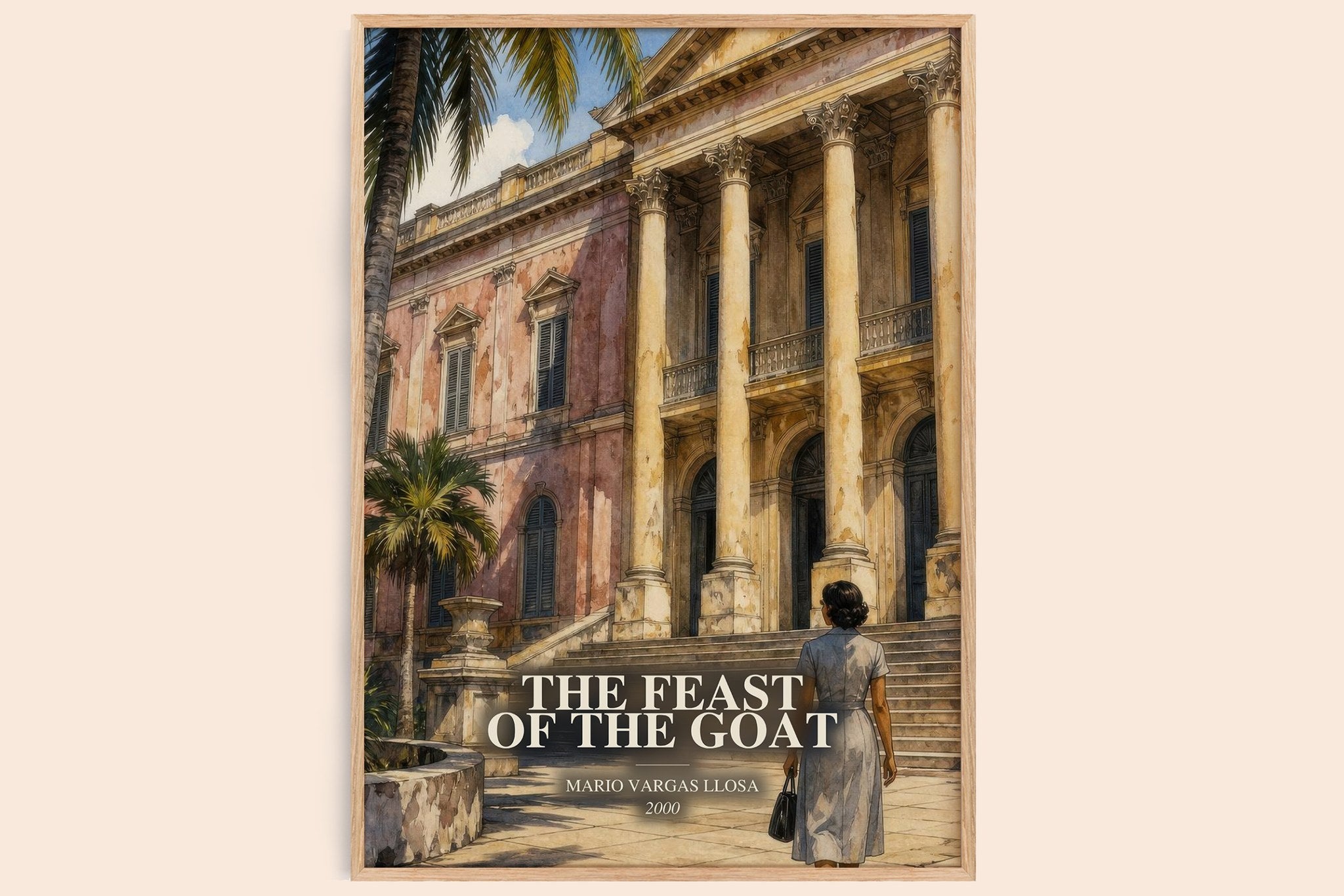 Feast of the Goat Book Watercolour Illustration by Mario Vargas Llosa
