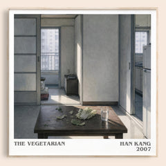 The Vegetarian literary book poster by Han Kang – framed literary art print