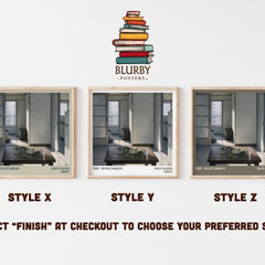 The Vegetarian literary print in frame leaning in hallway – literary fiction wall art