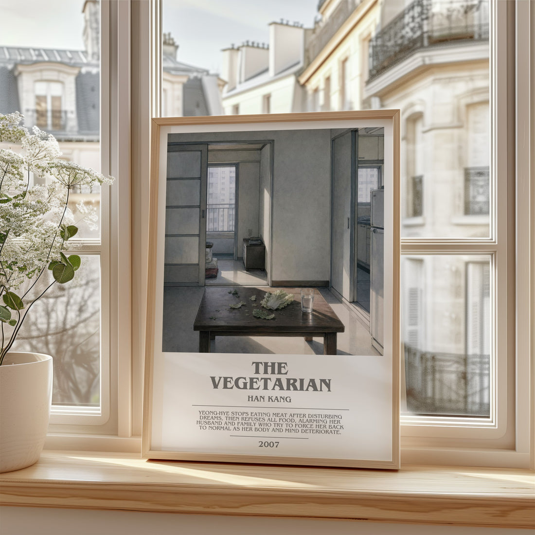 The Vegetarian bookish poster colour and style options – Han Kang book art