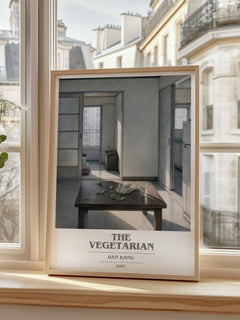 The Vegetarian book cover poster colour and style options – Han Kang book art
