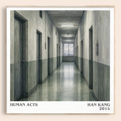 Human Acts literary book poster by Han Kang – framed literary art print