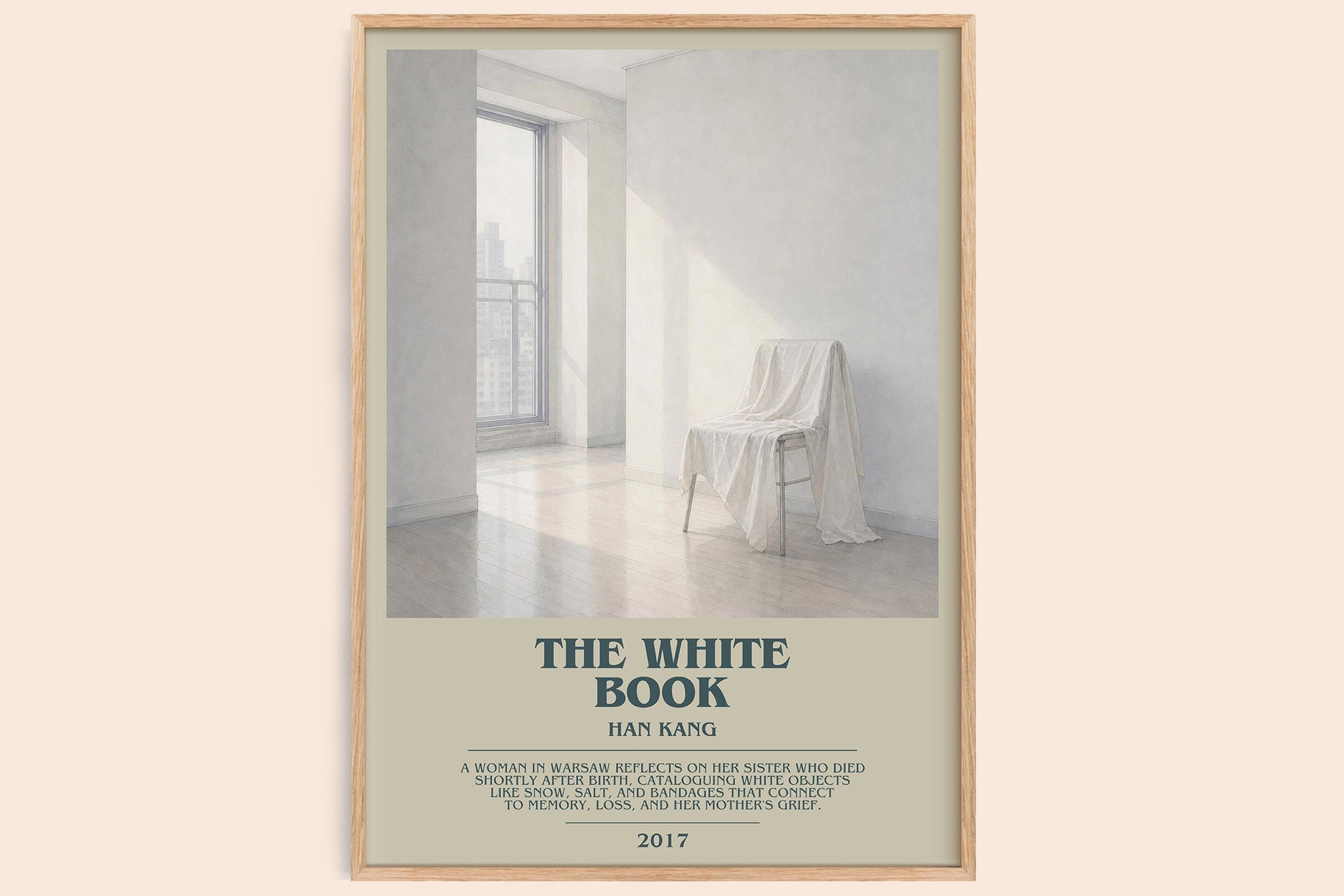 The White Book Bookish Wall Art by Han Kang
