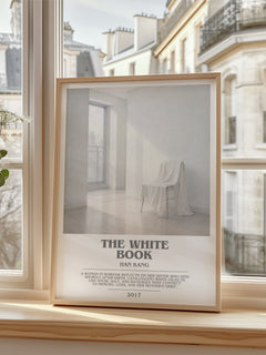 The White Book bookish poster colour and style options – Han Kang book art