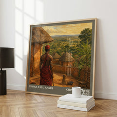 Things Fall Apart literary print framed by window – literary home decor