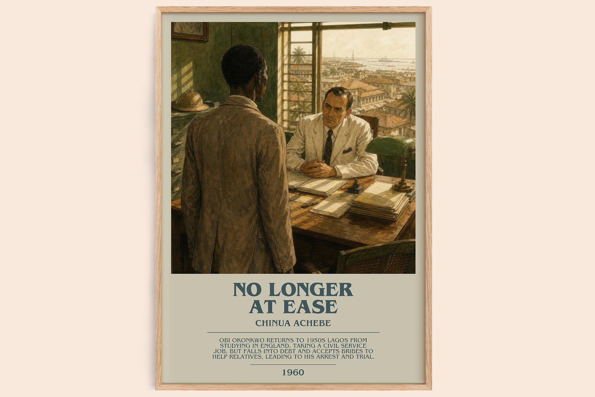 No Longer at Ease Bookish Wall Art by Chinua Achebe