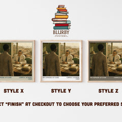 No Longer at Ease literary print in frame leaning in hallway – literary fiction wall art