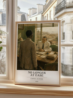 No Longer at Ease book cover poster colour and style options – Chinua Achebe book art