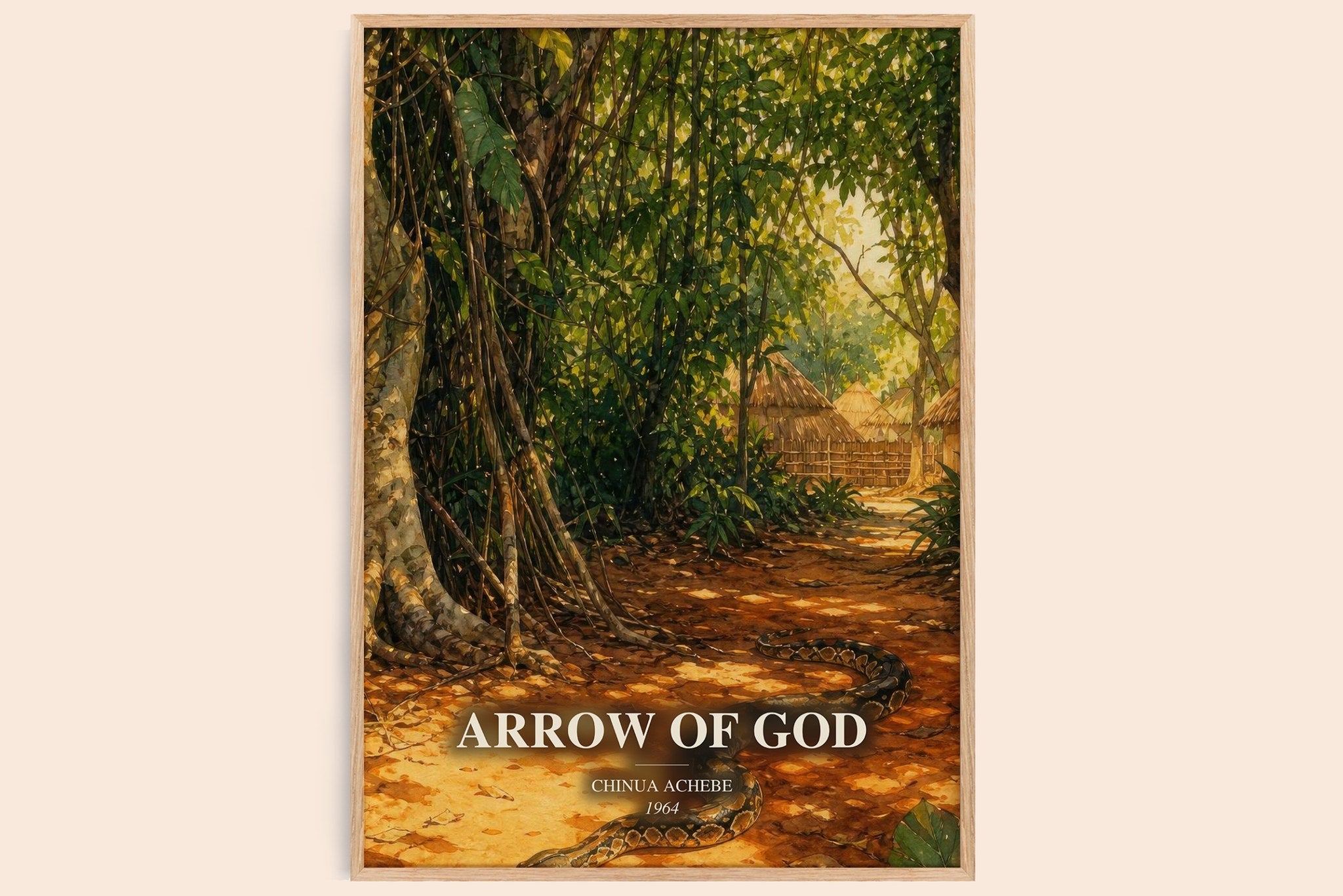 Arrow of God Book Watercolour Illustration by Chinua Achebe