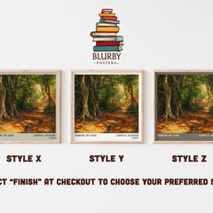 Arrow of God literary print in frame leaning in hallway – literary fiction wall art