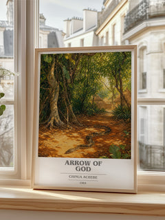Arrow of God book cover poster colour and style options – Chinua Achebe book art
