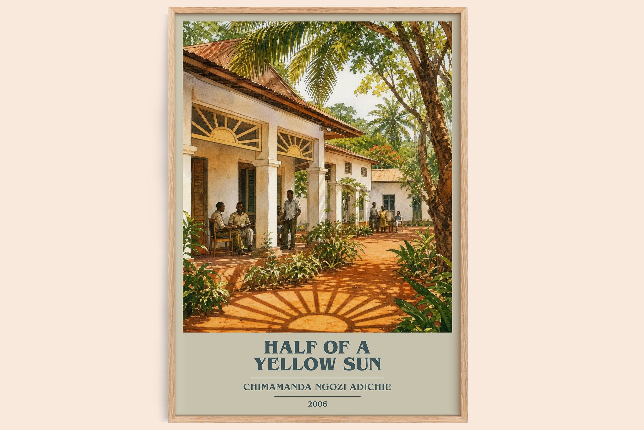 Half of a Yellow Sun Book Cover Poster by Chimamanda Ngozi Adichie