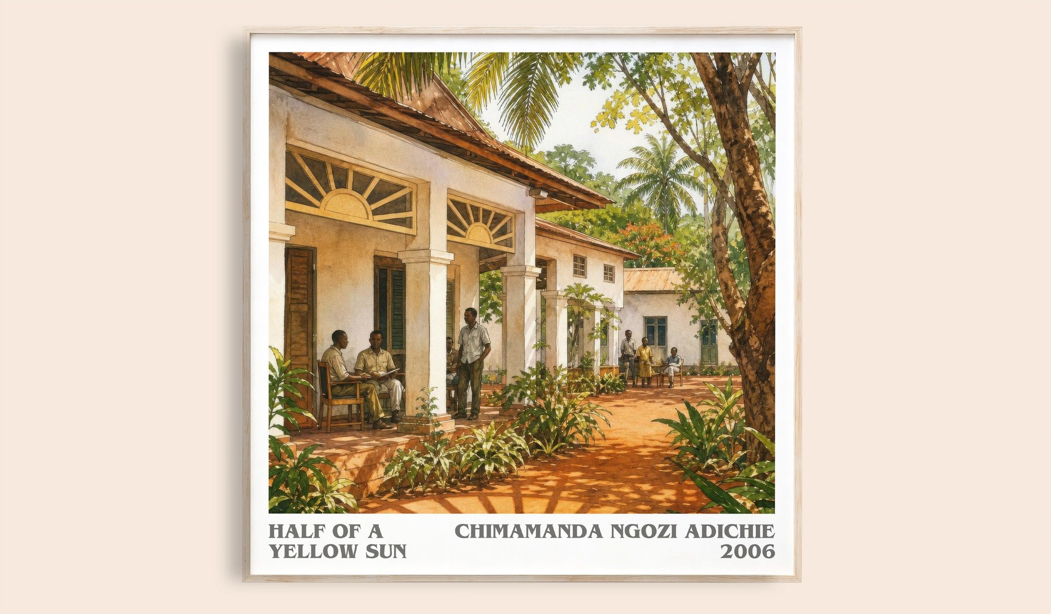 Half of a Yellow Sun Literary Art Print by Chimamanda Ngozi Adichie