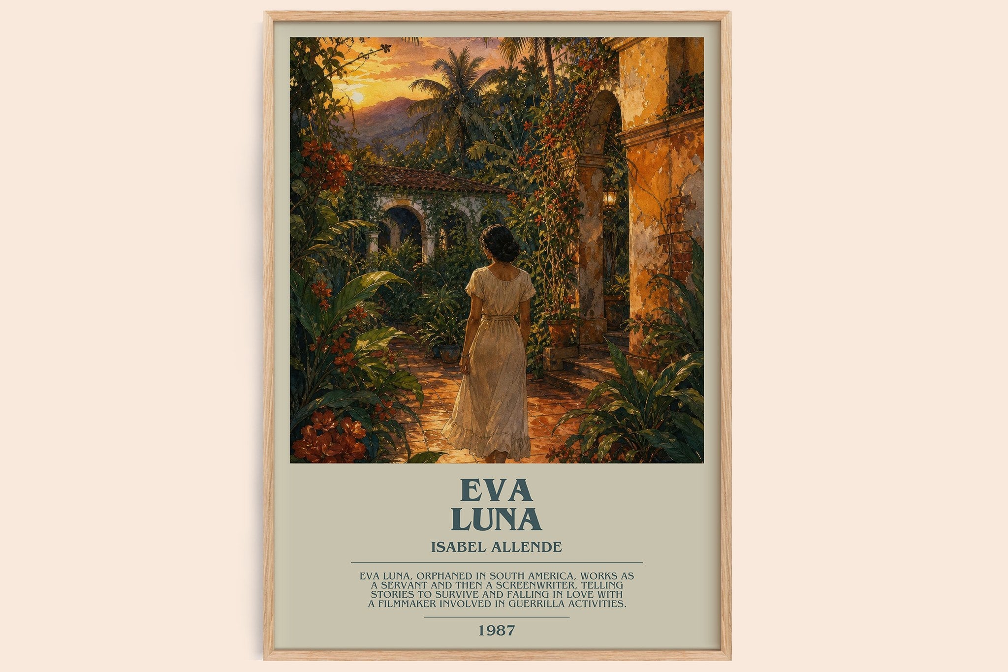 Eva Luna Bookish Wall Art by Isabel Allende