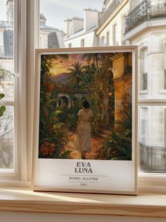 Eva Luna book cover poster colour and style options – Isabel Allende book art