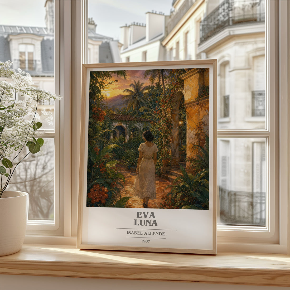 Eva Luna book cover poster colour and style options – Isabel Allende book art