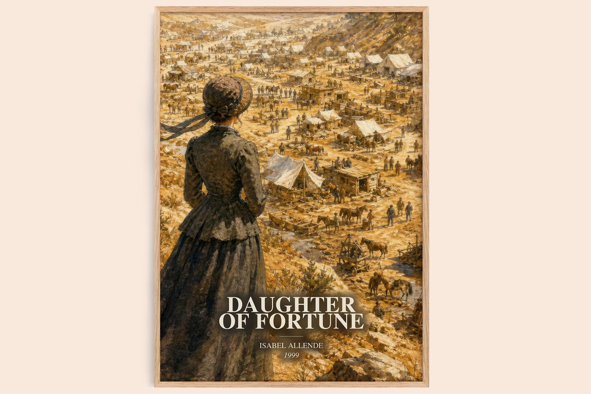 Daughter of Fortune Book Watercolour Illustration by Isabel Allende