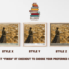 Daughter of Fortune literary print in frame leaning in hallway – historical fiction wall art