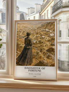 Daughter of Fortune book cover poster colour and style options – Isabel Allende book art