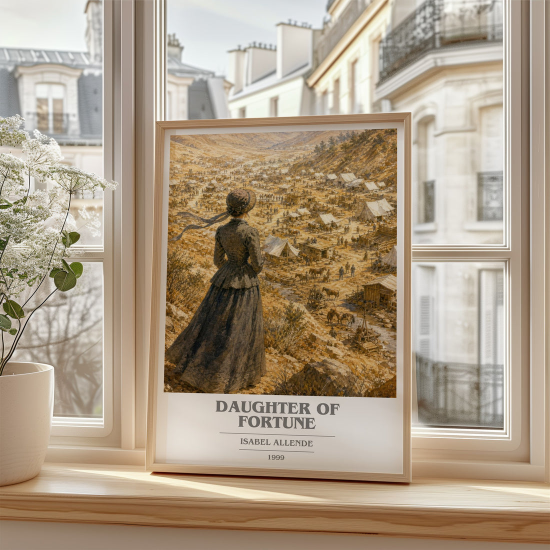 Daughter of Fortune book cover poster colour and style options – Isabel Allende book art