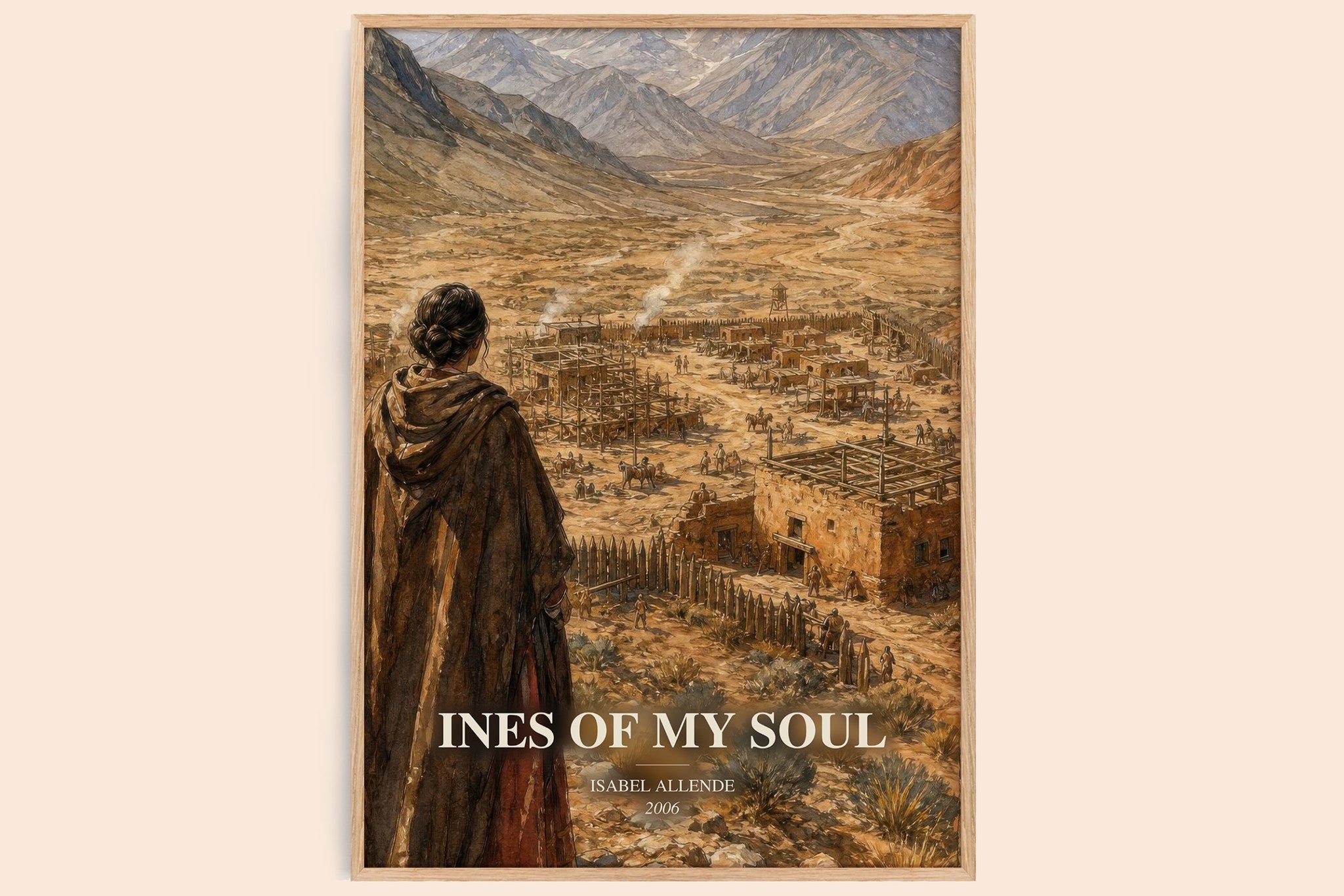 Ines of My Soul Book Watercolour Illustration by Isabel Allende