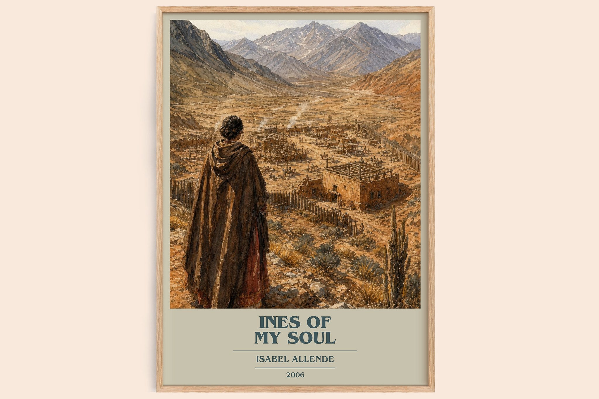 Ines of My Soul Book Cover Poster by Isabel Allende
