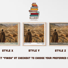 Ines of My Soul literary print in frame leaning in hallway – historical fiction wall art