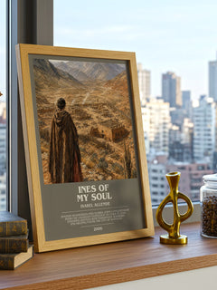 Ines of My Soul bookish print framed by window – literary home decor