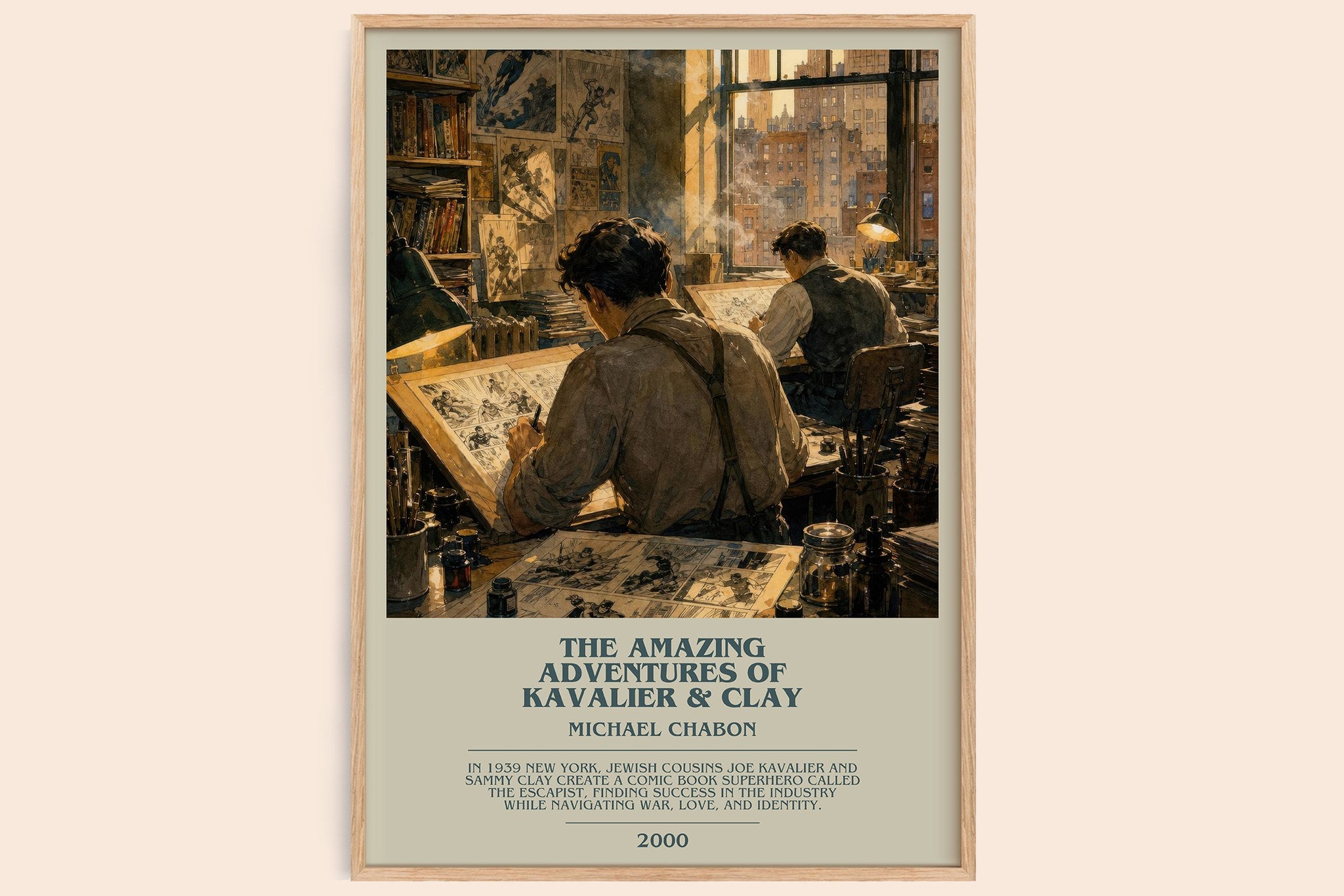 Amazing Adventures of Kavalier & Clay Bookish Wall Art by M. Chabon