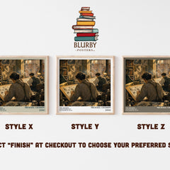 The Amazing Adventures of Kavalier & Clay literary print in frame leaning in hallway – literary fiction wall art