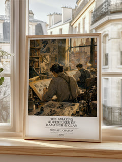 The Amazing Adventures of Kavalier & Clay book cover poster colour and style options – Michael Chabon book art