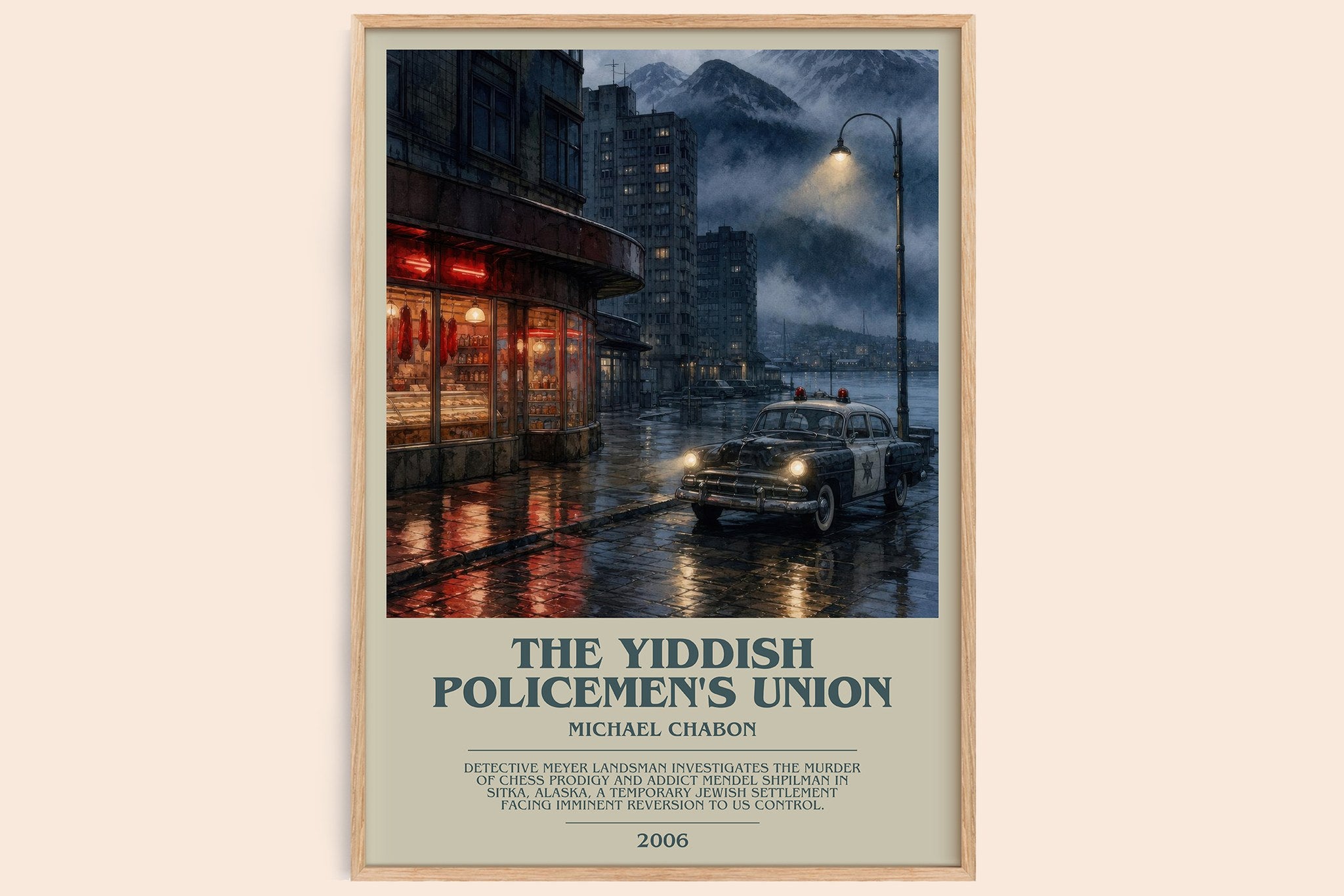 The Yiddish Policemen's Union Bookish Wall Art by Michael Chabon