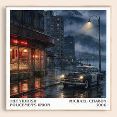 The Yiddish Policemen's Union literary book poster by Michael Chabon – framed literary art print