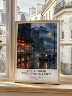 The Yiddish Policemen's Union book cover poster colour and style options – Michael Chabon book art
