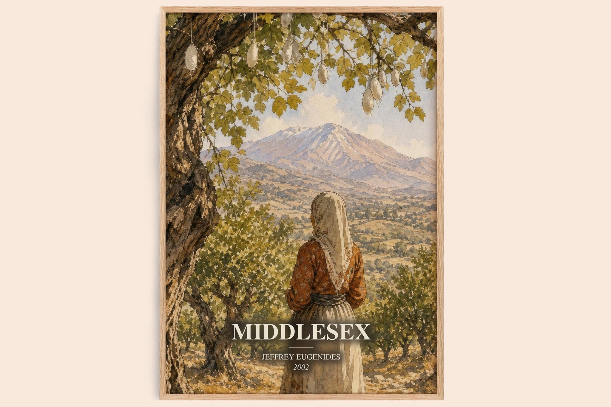 Middlesex Book Watercolour Illustration by Jeffrey Eugenides