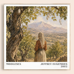 Middlesex literary book poster by Jeffrey Eugenides – framed literary art print