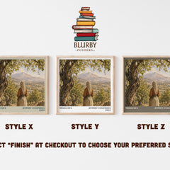 Middlesex literary print in frame leaning in hallway – literary fiction wall art