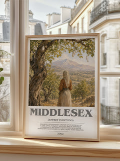 Middlesex bookish poster colour and style options – Jeffrey Eugenides book art