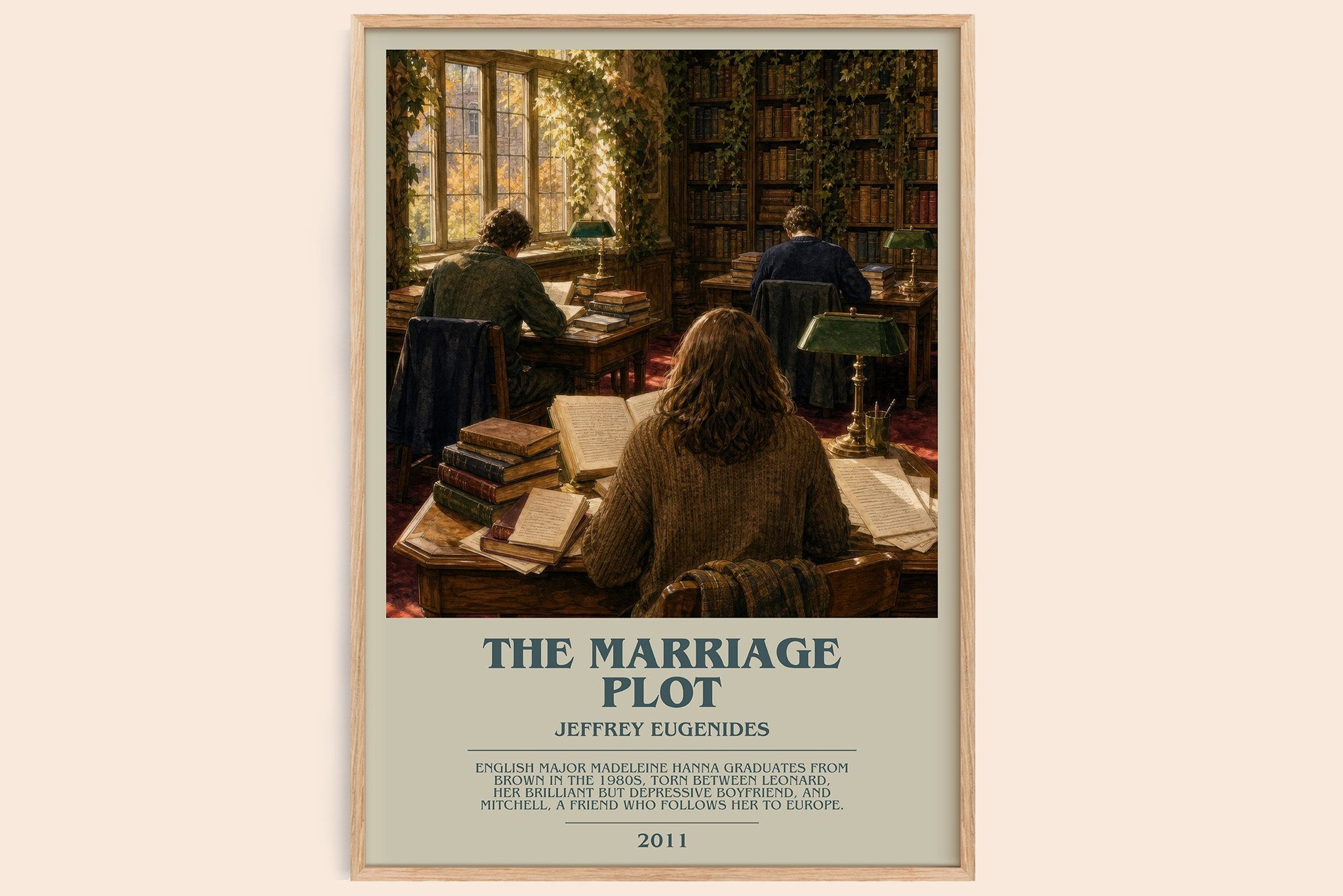 The Marriage Plot Bookish Wall Art by Jeffrey Eugenides