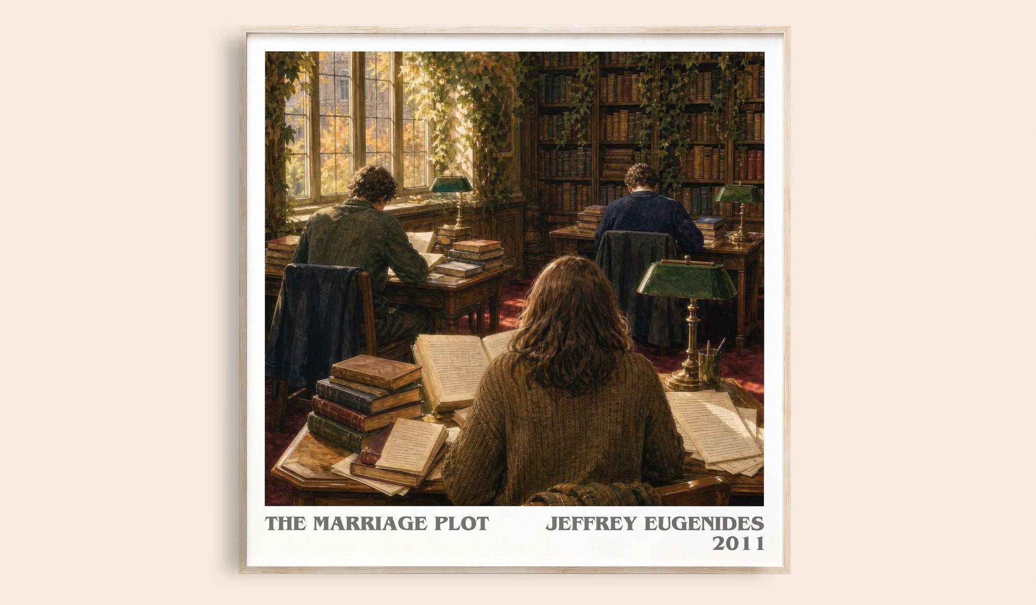The Marriage Plot Literary Art Print by Jeffrey Eugenides