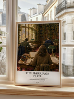 The Marriage Plot book cover poster colour and style options – Jeffrey Eugenides book art