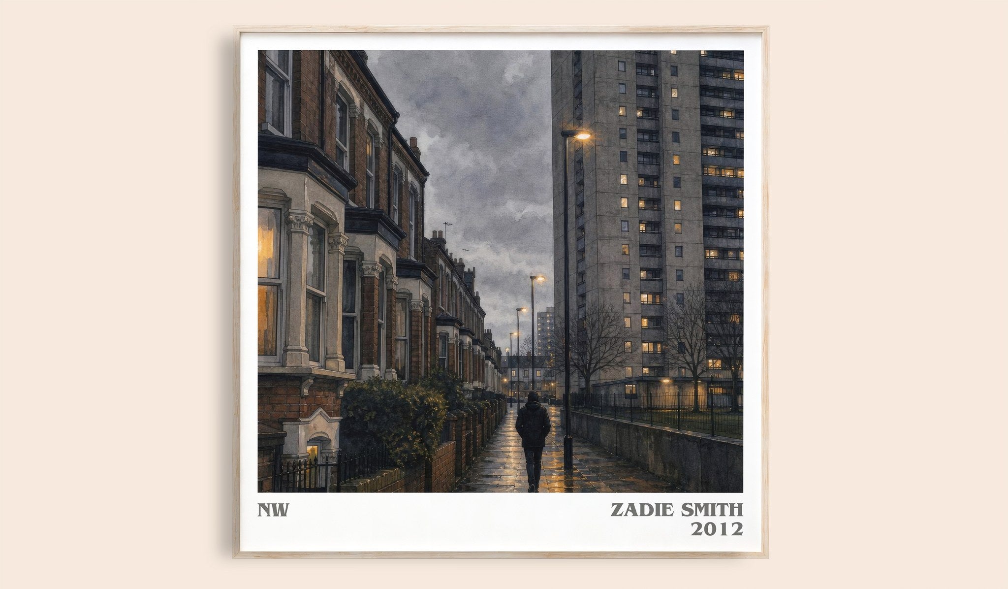 NW Literary Art Print by Zadie Smith