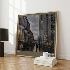 NW literary print framed by window – literary home decor