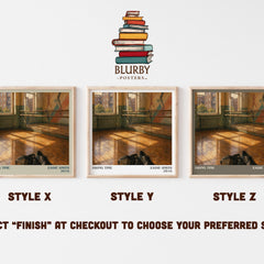 Swing Time literary print in frame leaning in hallway – literary fiction wall art