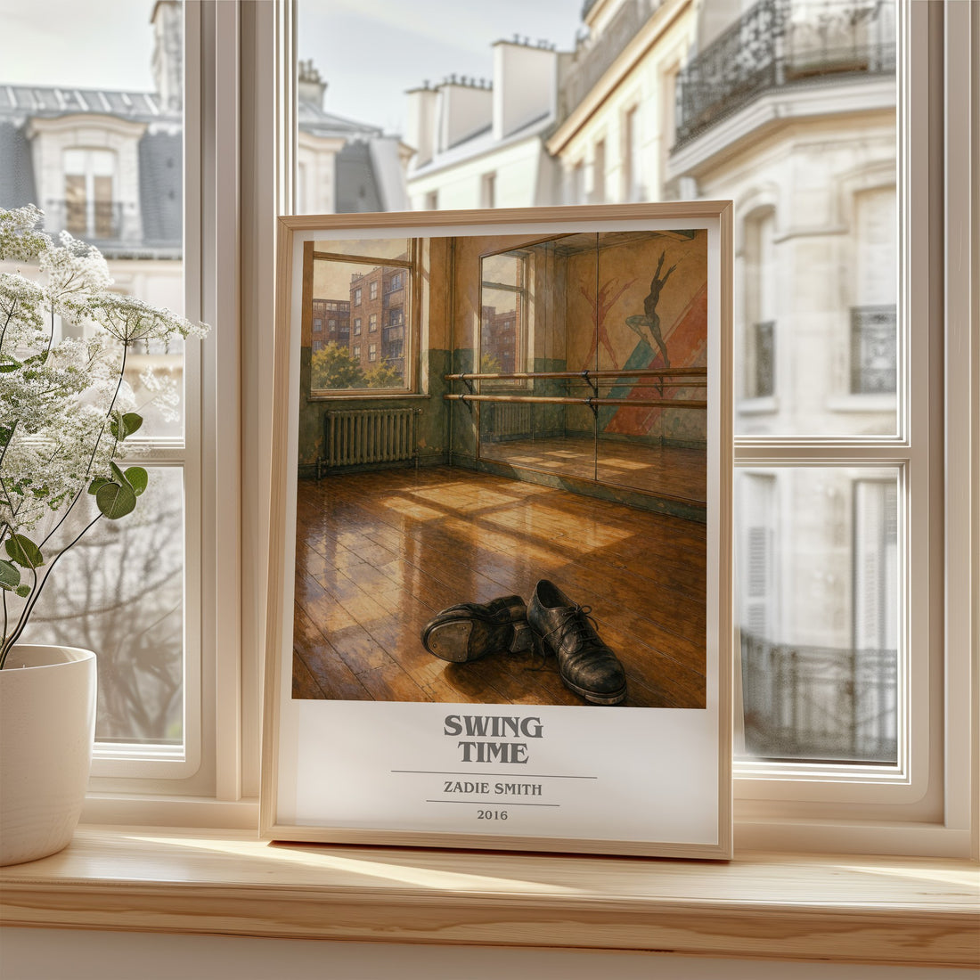 Swing Time book cover poster colour and style options – Zadie Smith book art