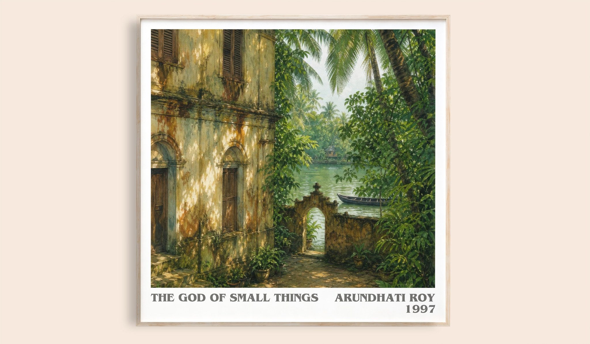 The God of Small Things Literary Art Print by Arundhati Roy