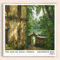 The God of Small Things literary book poster by Arundhati Roy – framed literary art print