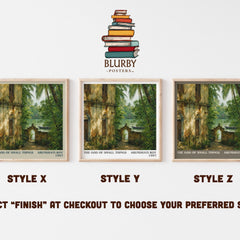 The God of Small Things literary print in frame leaning in hallway – literary fiction wall art